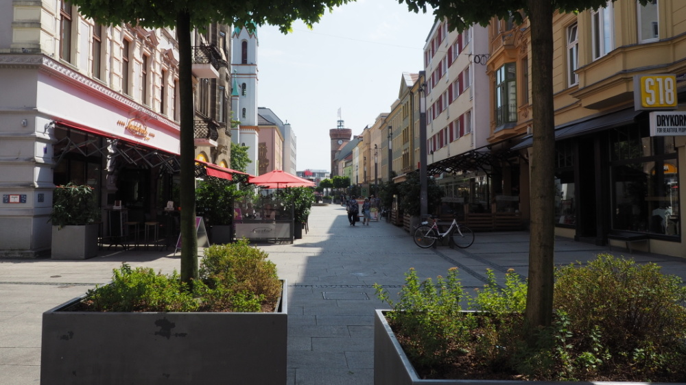 Fußgängerzone in Cottbus Fußgängerzone in Cottbus