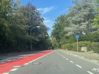 Weimarer Straße Fahradstreifen Weimarer Straße Fahradstreifen