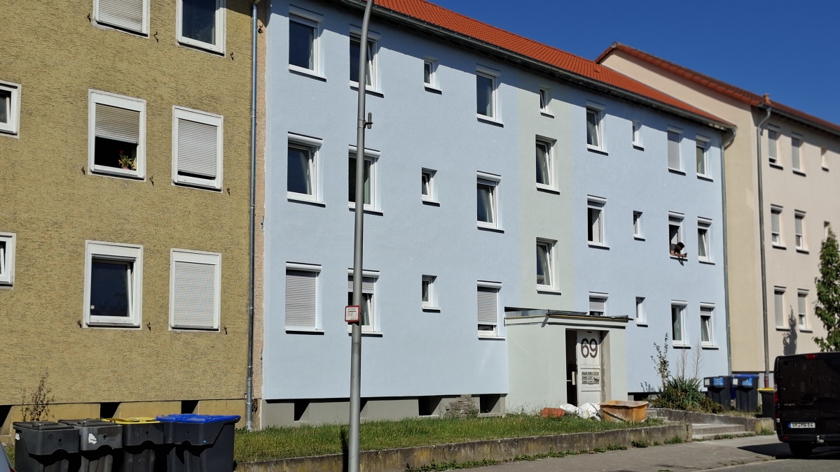 Stand der Arbeiten Riegelsberger Str. 69 im Juli 2026 Wohnhaus saniert mit drei Etagen